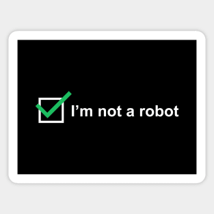 I'm not a robot Sticker